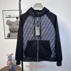 fendi新型高品質老花パッチワークキャップコート