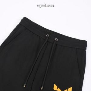 fendi定番刺繍花小怪獣悪魔目カップルモデルスラックス