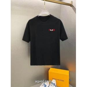 偽物 通販FENDI完売間近 最終セール ギフトＯＫ半袖Tシャツ