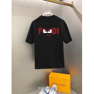 偽物 通販FENDI完売間近 最終セール ギフトＯＫ半袖Tシャツ