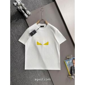 限定セール新作登場 人気商品2026 輝かしいスーパー コピー メンズ半袖TシャツFENDI