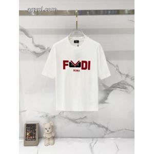 偽 ブランド 販売フェンディ半袖Tシャツ2026激安上品 今季新作登場