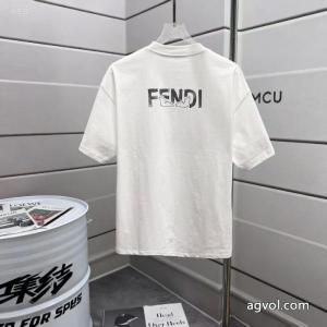 魅力的な 限定デザイン 高級素材ブランド レプリカ半袖TシャツFENDI