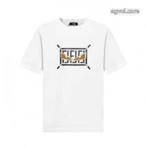 FENDI在庫確保済 上品カジュアルな雰囲気に 流行の注目ブランド半袖Tシャツ偽物 ブランド 激安