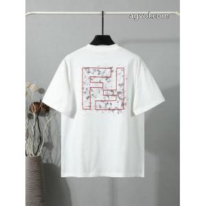 ブランド 通販 激安2026激安でおすすめ人気 プレミアム品質 HOT新品半袖TシャツFENDI
