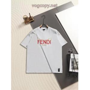 Newアイテム 世界中で爆発的人気 ユニークなデザインFENDI偽物 通販半袖Tシャツ