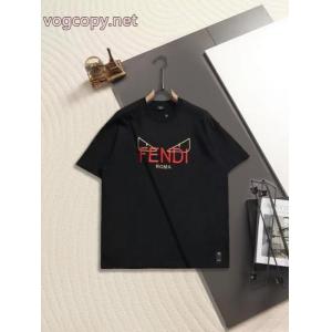 Newアイテム 世界中で爆発的人気 ユニークなデザインFENDI偽物 通販半袖Tシャツ