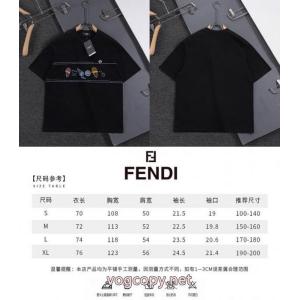 FENDI超一流のブランド 話題人気商品 欧米韓流半袖Tシャツコピー 品 販売