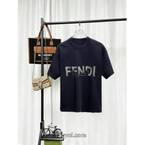 ブランド フェイクFENDI半袖Tシャツモダンな印象 センス漂う お洒落に魅せる