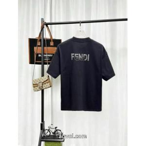 ブランド フェイクFENDI半袖Tシャツモダンな印象 センス漂う お洒落に魅せる