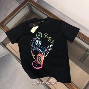 耐久性に優れ 海外限定モデル  流行の注目ブランド激安 ブランド 通販半袖TシャツFENDI