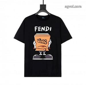 FENDI注目度UP！ 話題の新作到着 ハイグレード半袖Tシャツブランド 品 コピー