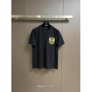 限定版プリント 热い季節トレンド上品 2026大人気半袖Tシャツブランド フェイクFENDI