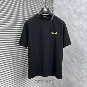 ブランド 通販半袖TシャツFENDI定番人気　薄手柔らか 人気の高い 国内配送