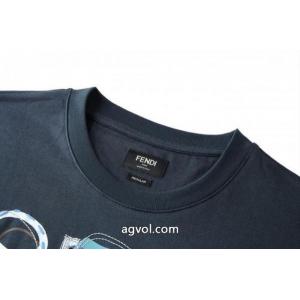 販路限定モデル 旬デザイン 低価格FENDI半袖Tシャツブランド コピー