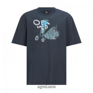 販路限定モデル 旬デザイン 低価格FENDI半袖Tシャツブランド コピー