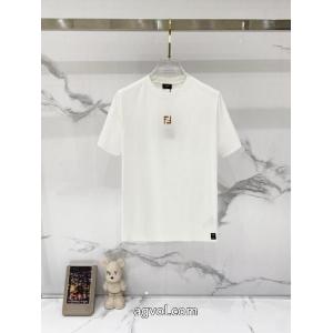 クール印象 人気定番低価 今季トレンド抜け感新品FENDI半袖Tシャツブランド 品 激安 通販