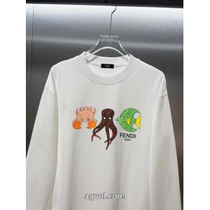 FENDI激安 ブランド 通販Tシャツ耐久性に優れ 定番のストリートスタイル 大人気再入荷セール.
