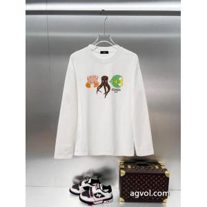 FENDI激安 ブランド 通販Tシャツ耐久性に優れ 定番のストリートスタイル 大人気再入荷セール.