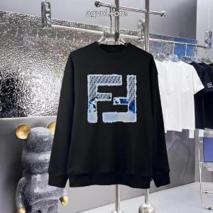 FENDIフェンティプリントのクルーネックパーカー