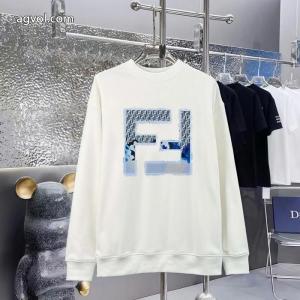 FENDIフェンティプリントのクルーネックパーカー