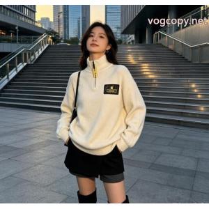 Fendi/フェンディFFオールドフラワーブーケハーフジッパーセーター