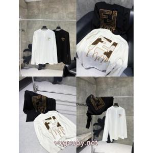 FENDIフェンディの新作長袖パーカーTシャツに