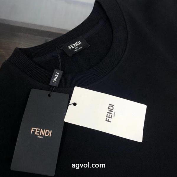 FENDI秋冬ヨーロッパトップクラスのオリジナルファッションカジュアル長袖プリントTシャツ衛衣 1