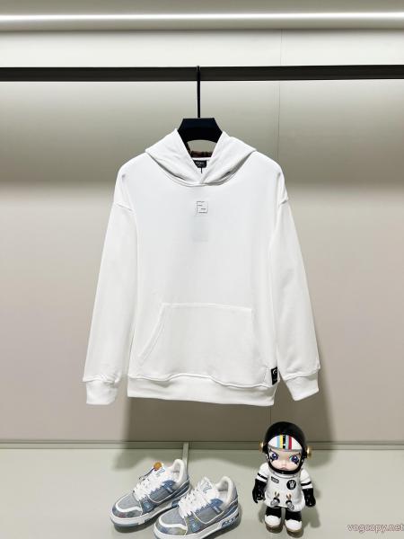 FENDIシンプルアルファベットLOGO刺繍FF布キャップ貼りパーカー 0
