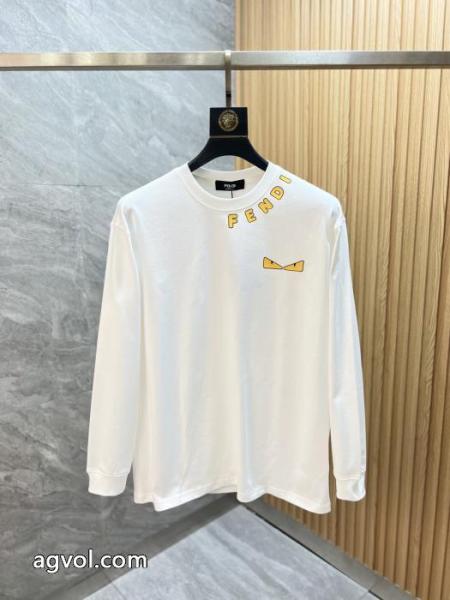 FENDI最終価格 超激得 デザイン性の高い偽物 ブランド 販売長袖Tシャツ 1