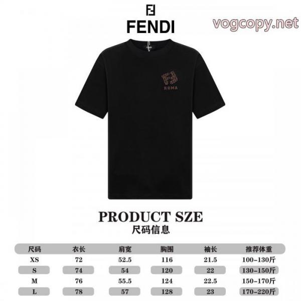 流行フォルム 最安値が実現 爆買い格安半袖TシャツFENDIブランド レプリカ 5 