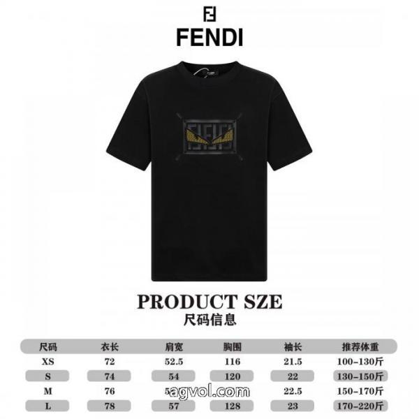 FENDI在庫確保済 上品カジュアルな雰囲気に 流行の注目ブランド半袖Tシャツ偽物 ブランド 激安 5 