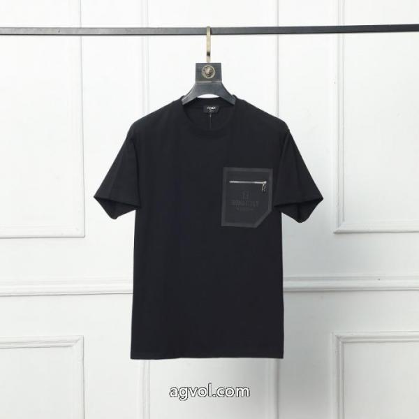 ブランド 通販 激安限定人気セール アイドル着用 大評判のデザインFENDI半袖Tシャツ 1