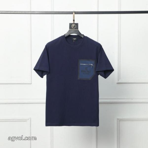 ブランド 通販 激安限定人気セール アイドル着用 大評判のデザインFENDI半袖Tシャツ 2
