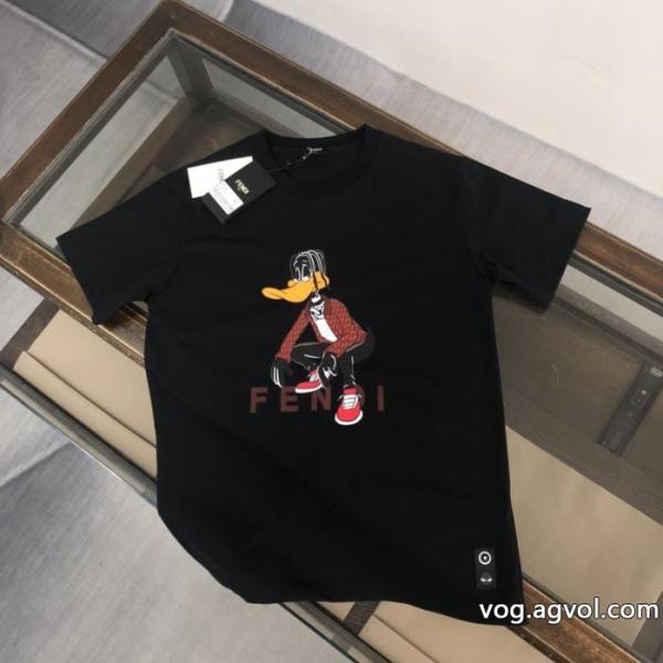 お手頃価格 海外限定! 柔らかい色調半袖TシャツFENDIスーパー コピー 安心 0