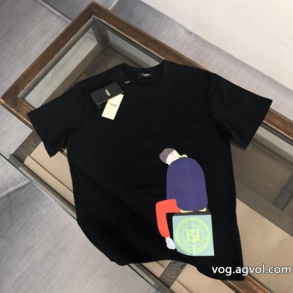 HOT セール 激安 大容量 優秀なアイテム半袖TシャツFENDIブランド 偽物 激安 0 