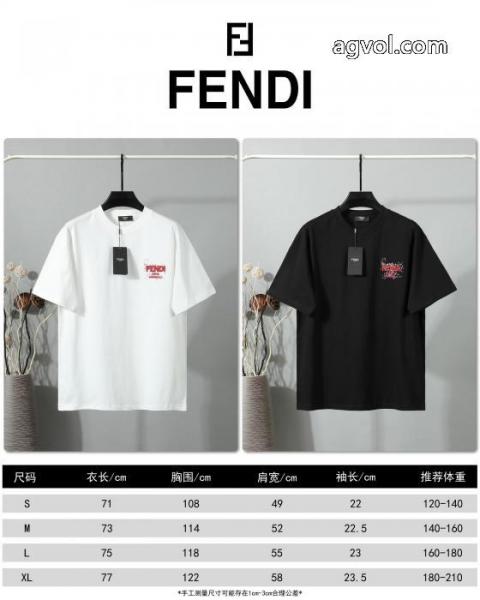 ブランド 通販 激安2026激安でおすすめ人気 プレミアム品質 HOT新品半袖TシャツFENDI 5 