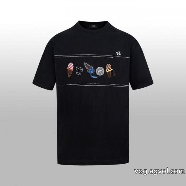 超激得格安 トップセラー賞受賞 今流行FENDIブランド コピー 専門店半袖Tシャツ 0