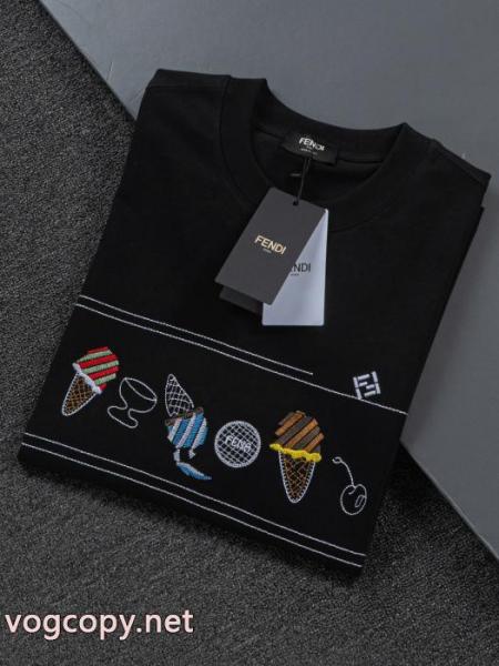 FENDI超一流のブランド 話題人気商品 欧米韓流半袖Tシャツコピー 品 販売 5 