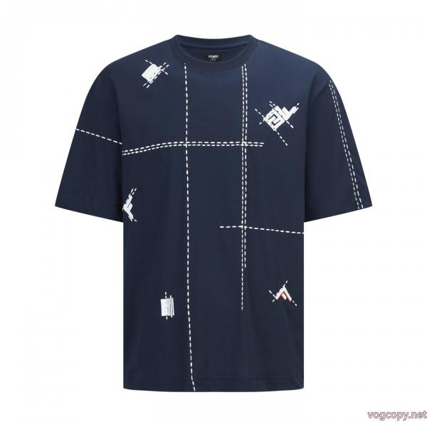コピー 商品 ブランド半袖Tシャツ清涼感あるカジュアル 新色登場 最新アイテムFENDI 0