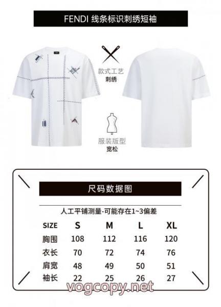コピー 商品 ブランド半袖Tシャツ清涼感あるカジュアル 新色登場 最新アイテムFENDI 5