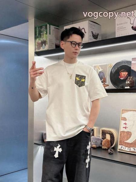 日本未入荷 夏季限定販売 激安新作フェンディブランド コピー 販売 半袖Tシャツ 2
