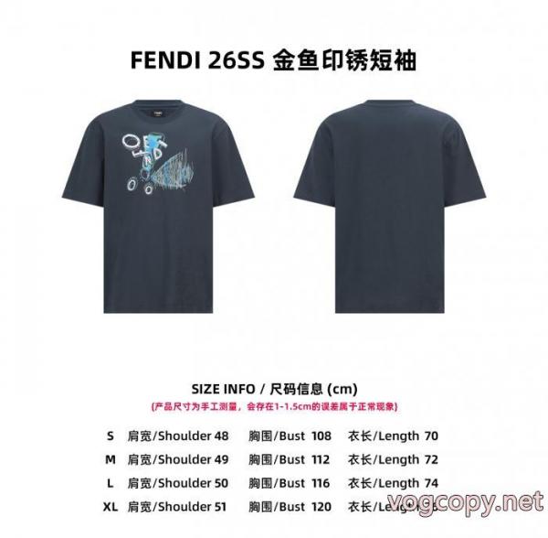 半袖Tシャツ爆発的人気 人気な定番アイテム 注目作品FENDIスーパー コピー 通販 5 
