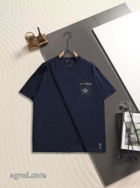 半袖Tシャツ素材感に注目 お洒落 2026新作ブランド 偽物 激安フェンディ 5 