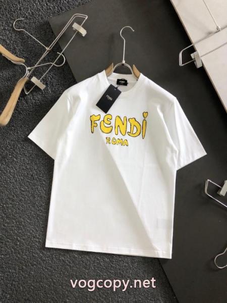 コピー 品 ブランド半袖TシャツHipHop 世代不問 ラグジュアリーブランドFENDI 5 