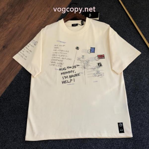 FENDI大人気カラー入荷！ 美しい 2026新発売ブランド 偽物 激安半袖Tシャツ 5 