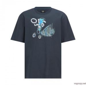 切り売り販売 今や定番アイテム好評品 存在感◎半袖Tシャツコピー ブランドFENDI