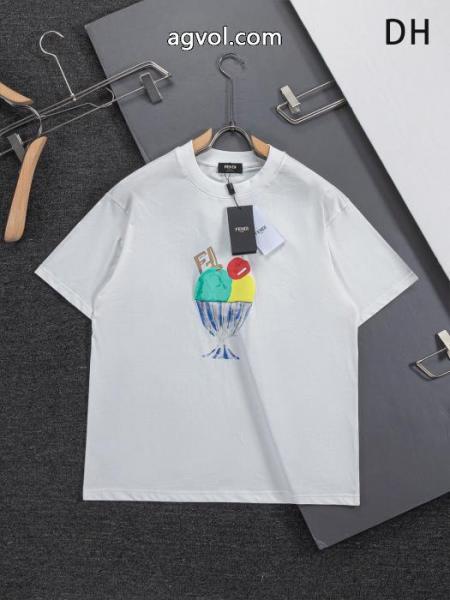 限定SALE 高品質限定アイテム 海外限定モデル 新作激安 ブランド 通販FENDI半袖Tシャツ 4