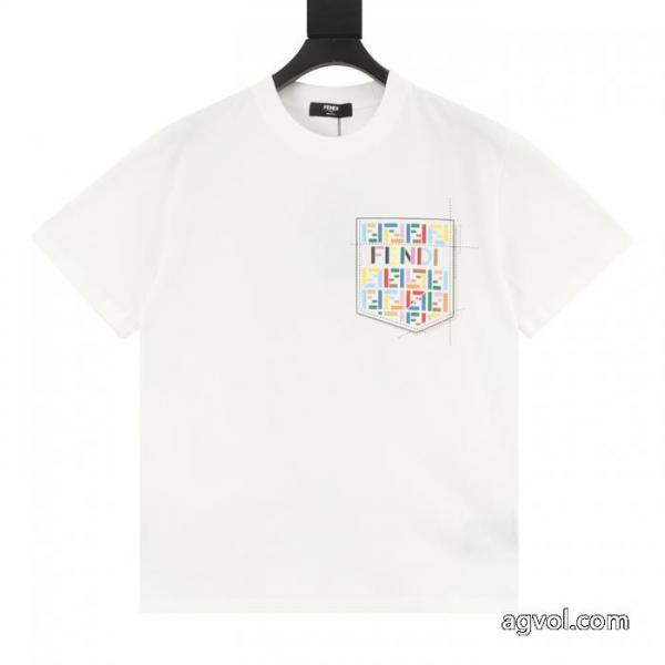 半袖Tシャツ新作数量限定セール 2026定番新作 セレブ愛用ブランド 偽物 激安FENDI 3