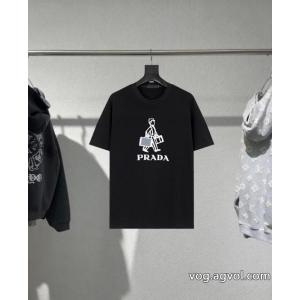 TOPセラー賞 今年らしい優秀アイテム 素敵なスタイルで夏の定番TシャツPRADAブランド コピー 激安.